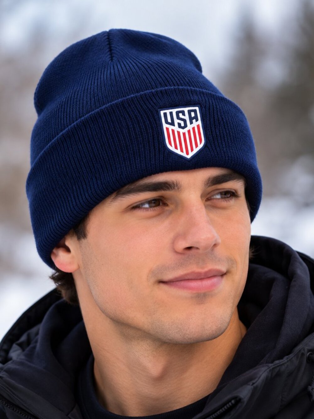 🇺🇸 Nike USA Soccer USMNT Navy Blue Knit Beanie Hat – Adult Unisex NWT
